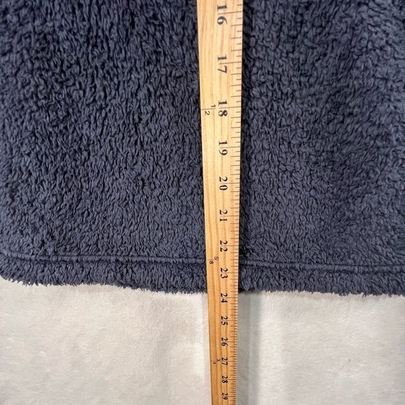 Patagonia Small Synchilla Button Snap Sherpa Soft Cotton Pullover Sweater Teal - Picture 8 of 9